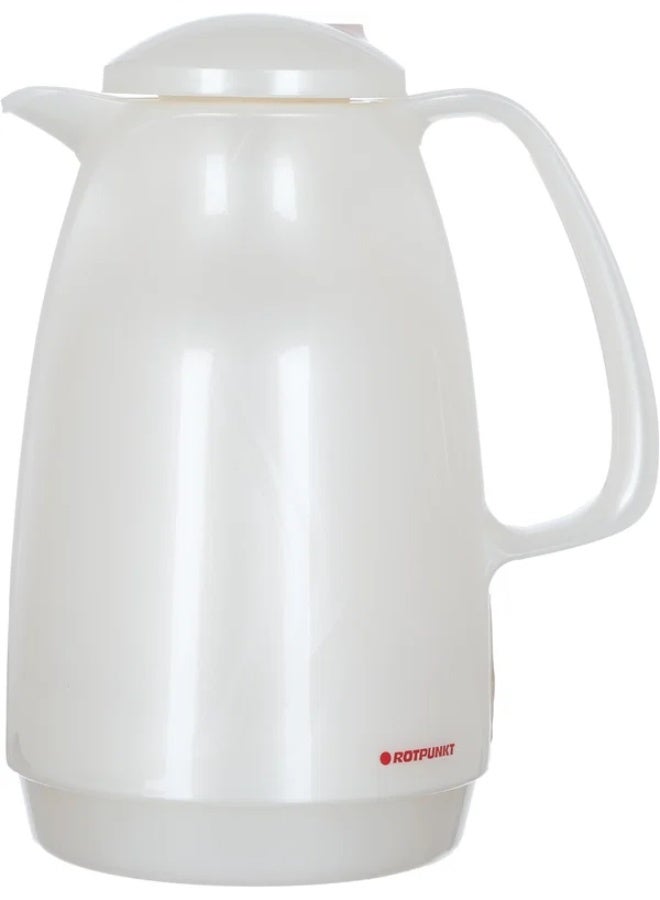 ROTPUNKT thermos, 1 liter, glass inner container, plastic outer shell - pearl - Image 2