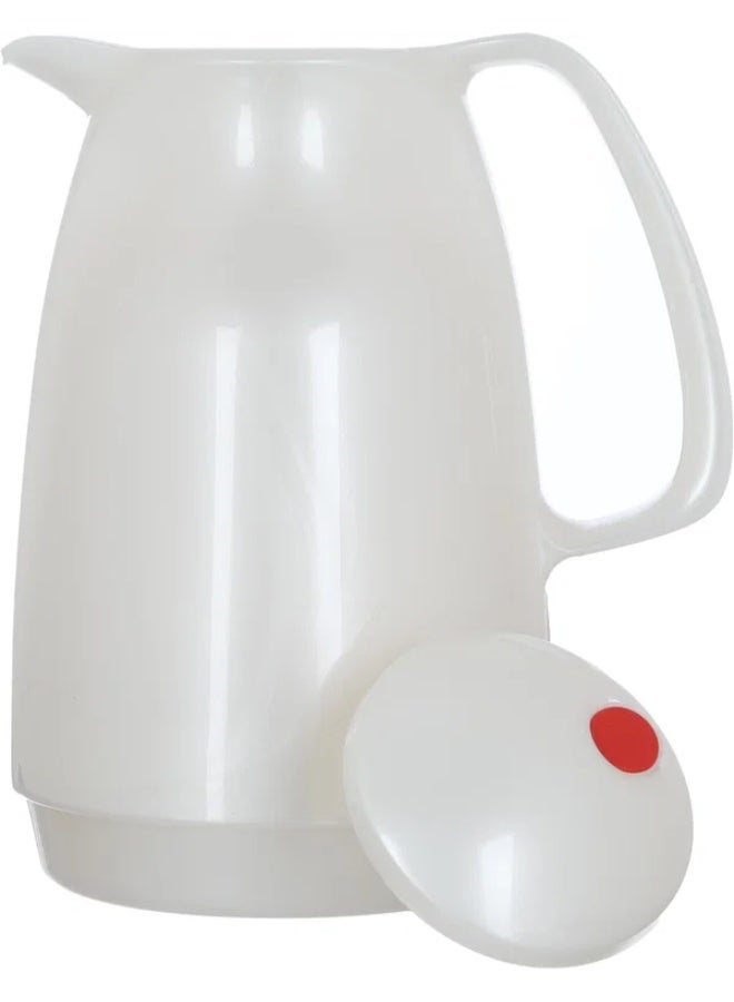 ROTPUNKT thermos, 1 liter, glass inner container, plastic outer shell - pearl - Image 4