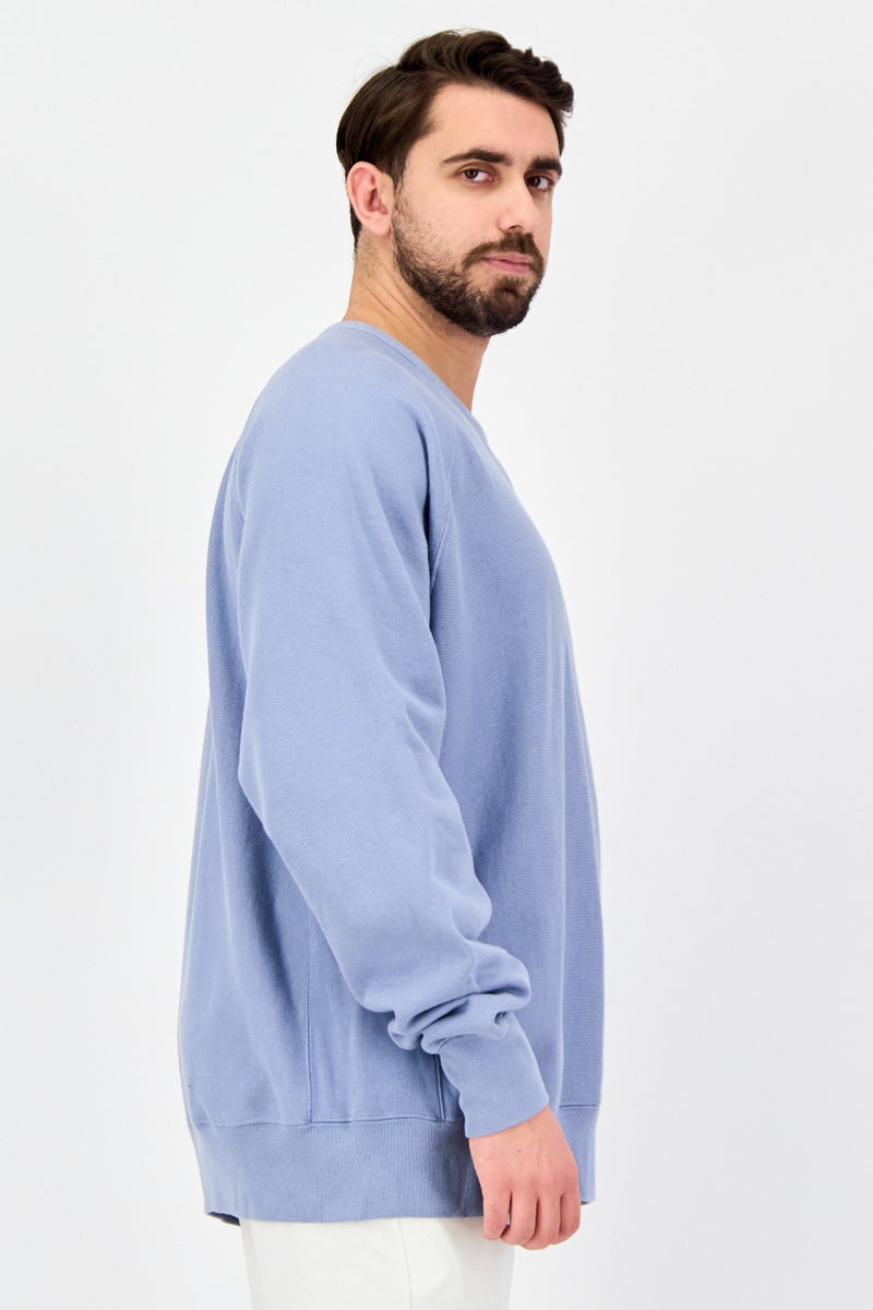 Champion Men Sportswear Fit Long Sleeve Outdoor Sweatshirt, Ash Blue - Image 2