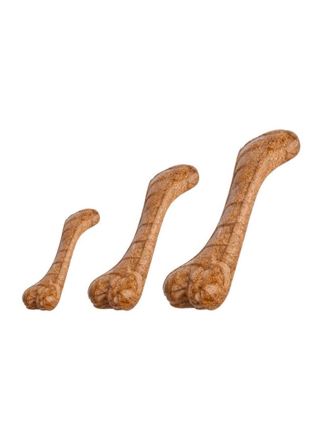 سفينة النور لعبة مضغ للكلاب بنكهة اللحم البقري - شكل عظم واقعي، مقاومة فائقة للعض، لعبة آمنة من المطاط الطبيعي للحيوانات الأليفة - Image 5