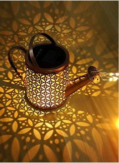 علبة سقي LED تعمل بالطاقة الشمسية مع سلسلة مع أضواء مع ميزة التشغيل أو الإيقاف التلقائي مثالية للديكور الخارجي وأضواء الحديقة