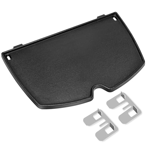Utheer 6558 Cast Iron Griddle for weber Q1200 Q1000 Series Gas Grills, 12.6 x 8.6 inch Cooking Griddle Plate Replacement Parts for Q100 Q120 Q140 Q1400 Series Gas Grills Accessories - Image 1