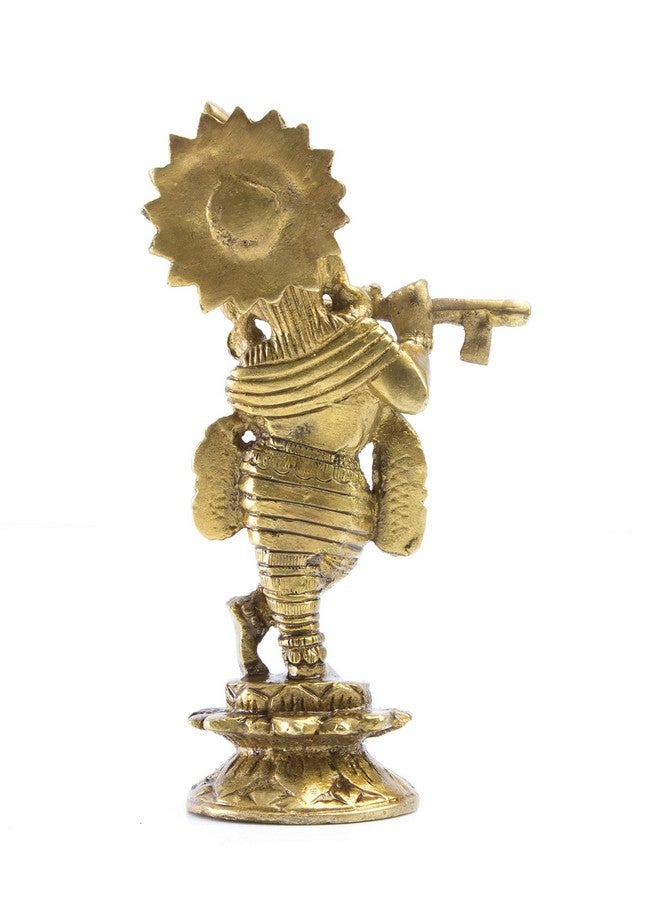 Mohan Jodero Mohan Joder Beautiful Elegant Brass Lord Krishna Statue for Home Decor - Image 3