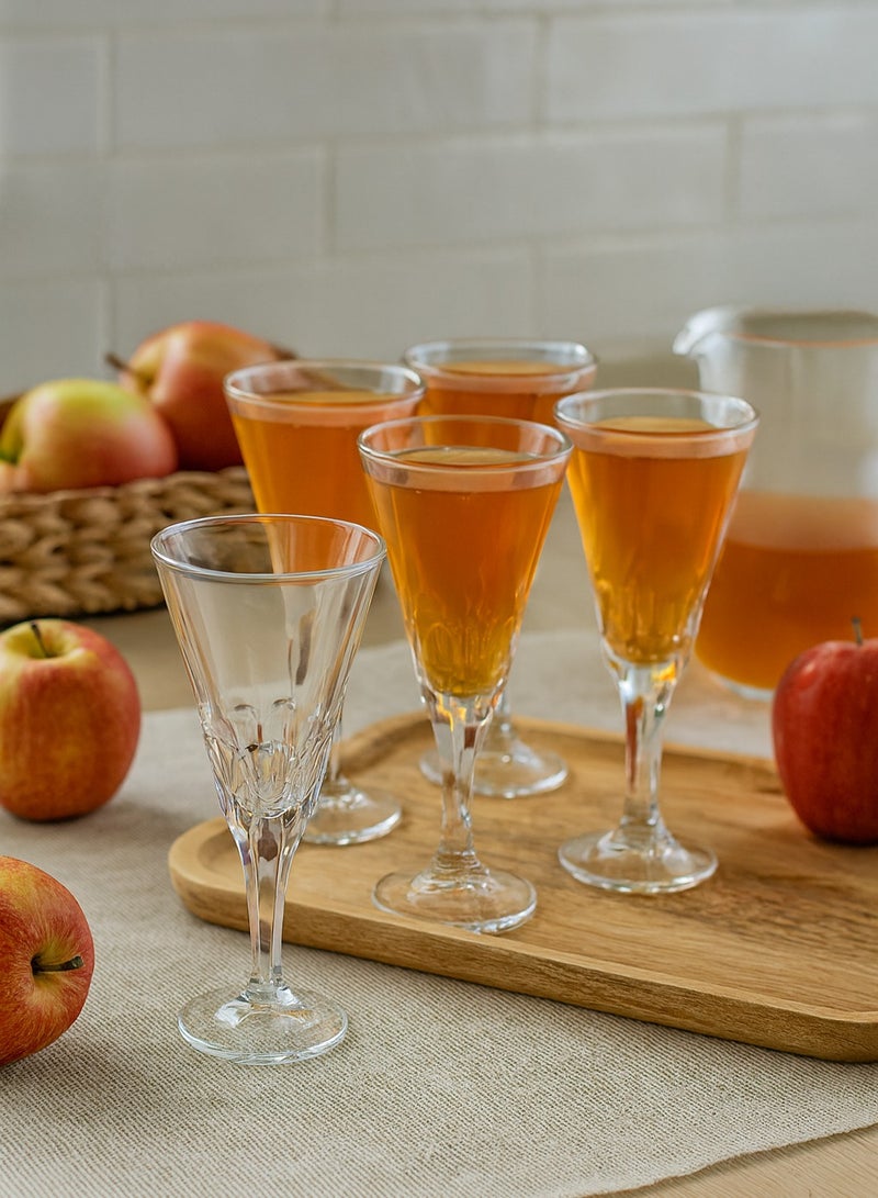 240ml clear glass juice glasses set - Image 1