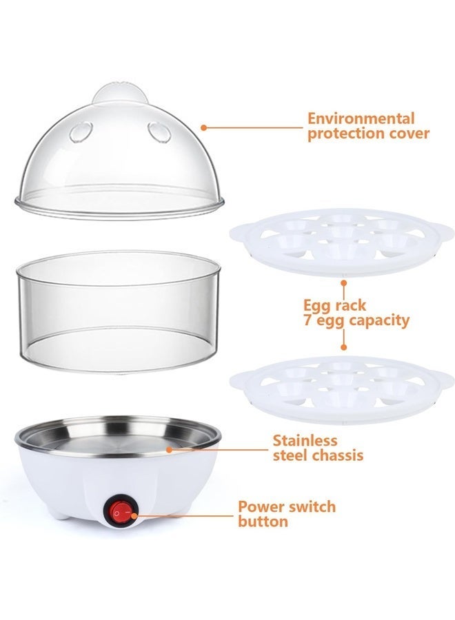 "تاقومارت جهاز طهي البيض الكهربائي، مناسب لسلق البيض ناعماً أو متوسطاً أو صلباً، بسعة 14 بيضة، طبقتين، مع خاصية تبخير البيض، مزود بخاصية الإيقاف التلقائي، وهادئ تماماً. - Image 2