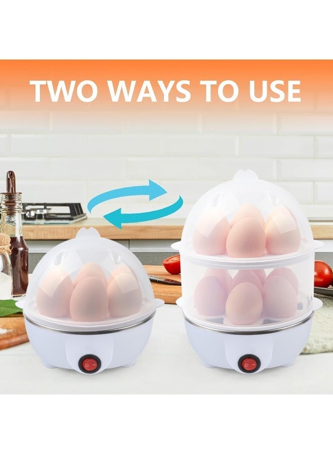 "تاقومارت جهاز طهي البيض الكهربائي، مناسب لسلق البيض ناعماً أو متوسطاً أو صلباً، بسعة 14 بيضة، طبقتين، مع خاصية تبخير البيض، مزود بخاصية الإيقاف التلقائي، وهادئ تماماً. - Image 3