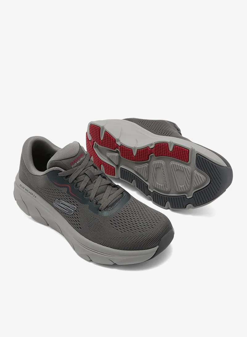 SKECHERS charcoal red D'Lux Walker for Men Best Price KSA