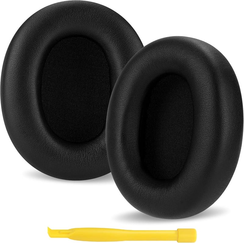 Linkidea Replacement Ear Pads for Skullcandy Crusher ANC 2 Headphones, Ear Covers, Headset Earpads (Protein Leather/Black) - Image 1