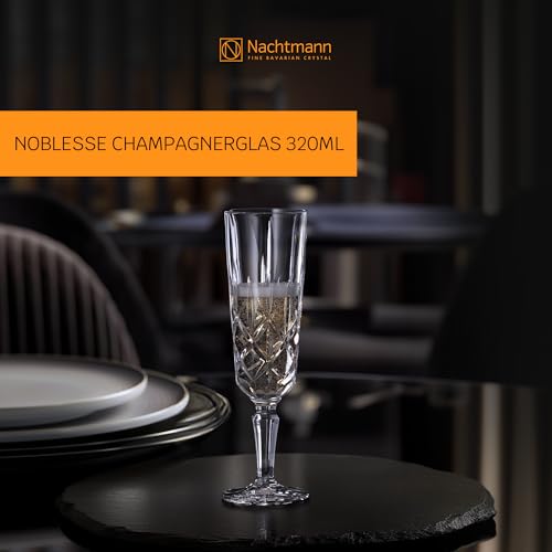 Nachtmann Spiegelau Noblesse Z109580 Champagne Glasses Set of 4 Glass Capacity Approx ml Transparent - Image 3