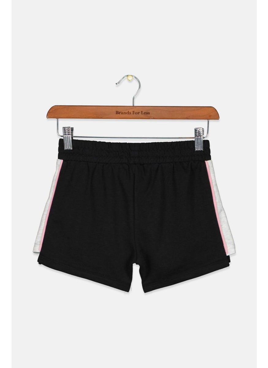 PUMA Kids Girl Sportswear Fit Running Short, Black Combo  - Image 2
