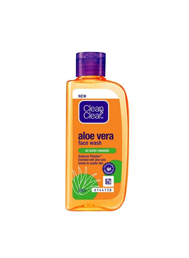 Clean & Clear Aloe Vera Face Wash 50Ml - Image 1