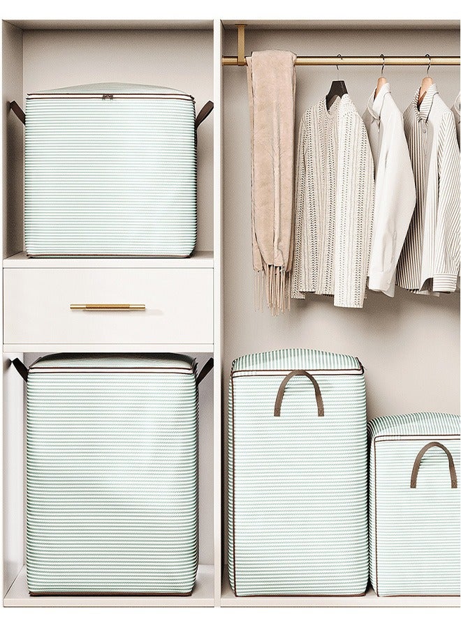 MLADEN 180L Large Storage Bags Foldable  Clothes Organizers Storage Containers with Durable Handle/Zipper Waterproof Clothes Storage Bins for Clothing  Blanket Comforters Bed Sheets Pillows and Toys - Image 3