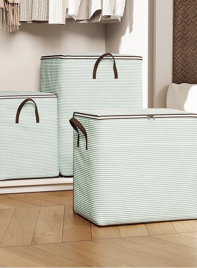 MLADEN 180L Large Storage Bags Foldable  Clothes Organizers Storage Containers with Durable Handle/Zipper Waterproof Clothes Storage Bins for Clothing  Blanket Comforters Bed Sheets Pillows and Toys - Image 4