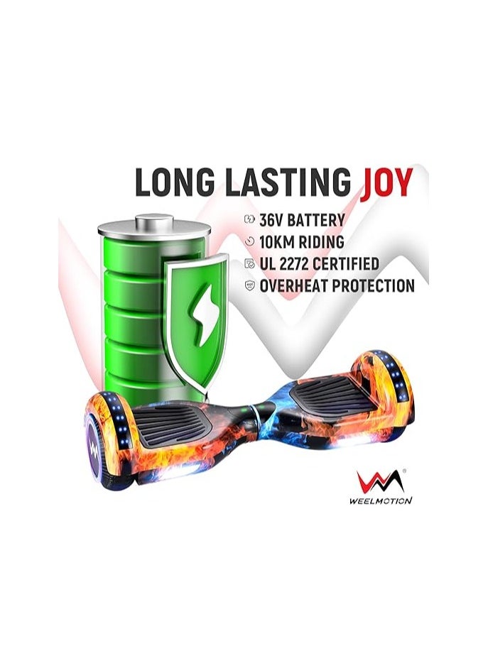 Generic - hover board 6.5 inch with bluetooth color firey - Image 1