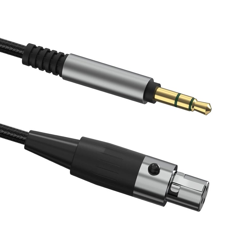 جيكريا كابل صوتي من متوافق مع سماعات Beyerdynamic DT 900 PRO X و DT 770 PRO X LE، كابل استبدال ستيريو من النايلون المضفر مقاس 3.5 مم (6 أقدام / 1.7 متر) - Image 3