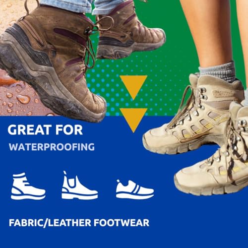 Nikwax نيكواكس حماية الأقمشة والجلود، رذاذ مقاوم للماء للأحذية، يستعيد قدرة الطرد المائي DWR، العناية بالبوت والأحذية، حماية من المطر، آمن لجور-تكس - Image 3