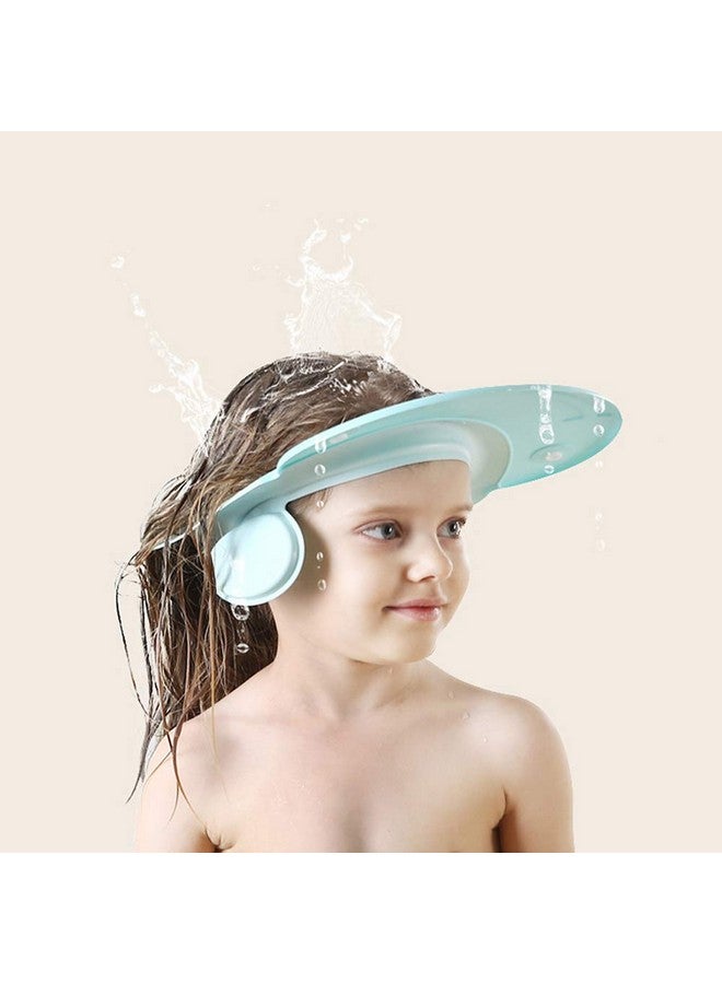 AMTOOCH Children Bath Shower Cap Wash Shampoo Visor Shield Hat Prevent Water Entering The Eyes And Ears Bathing Tub Head Hair Rinser Protection Kids Toddler Baby (Blue) - Image 4