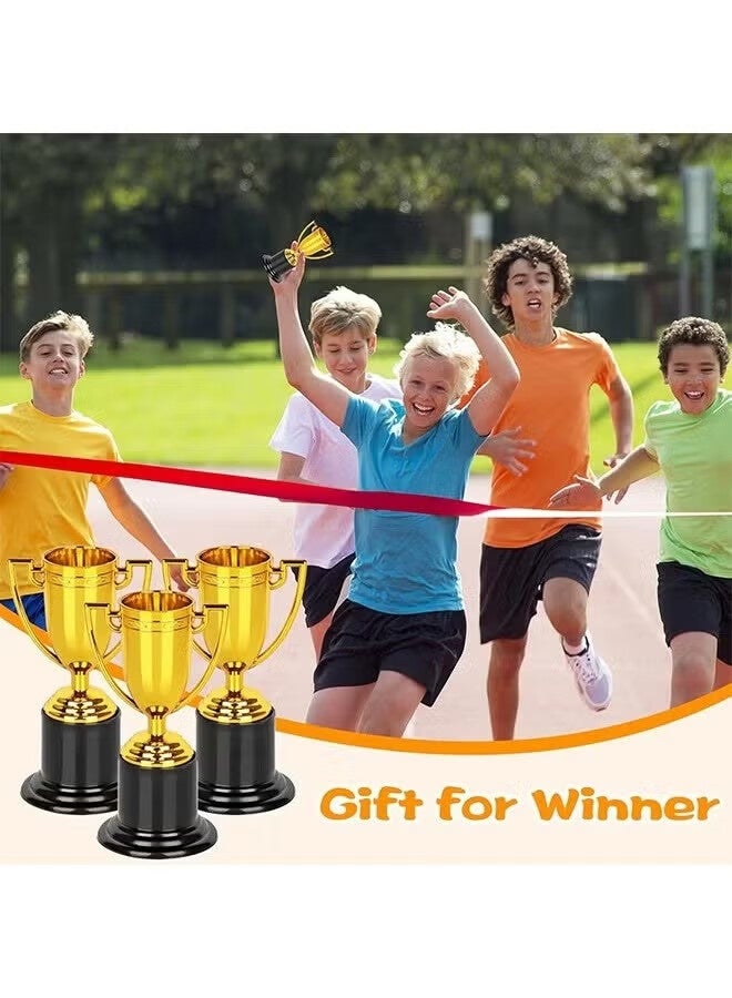 أجريون 12 PCS Mini Trophies ، جائزة Gold Trophy ، جوائز بلاستيكية للأطفال ، أكواب الكأس 4 بوصات ، جوائز جوائز لصالح الحفلات ، الدعائم ، المكافآت ، الجوائز الفائزة ، حفلات حفلات المسابقات. - Image 5