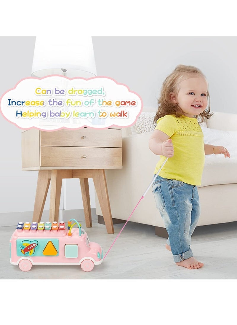 Baby Toy 12 18 Months, Music Bus Xylophone for Kids Toy, Baby Toys for 1 Year Old Boys and Girls with Building Blocks, Musical Toys for Toddlers 1 3, Early Educational Toys for Toddlers Gift - Image 4