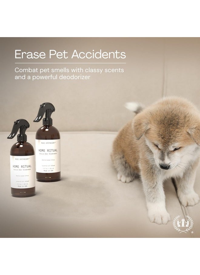 ميوس ابيثيكاري بخاخ مزيل الروائح الكريهة Muse Apothecary Home Ritual Active - مزيل الروائح الكريهة للمنزل - بخاخ مزيل الروائح الكريهة للأثاث ومزيل الروائح الكريهة للحمام - معطر هواء بالزيت العطري - 4 أونصة، Fresh Linen  - Image 5