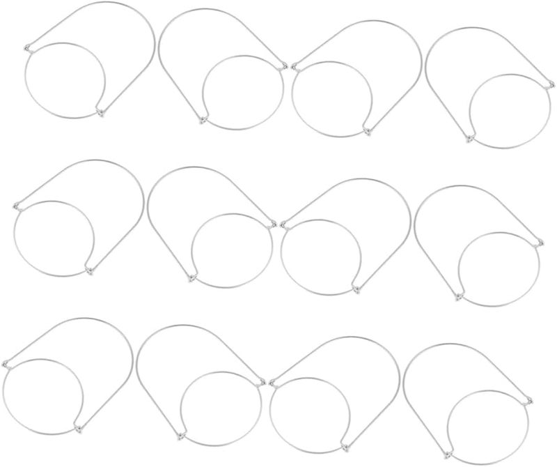 مقابض سلكية من الفولاذ المقاوم للصدأ لبرطمانات التعليب 12 قطعة خطاطيف تعليق للمطبخ - Image 1