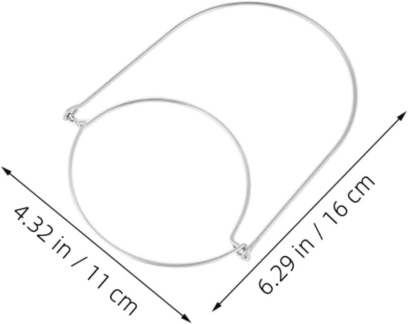 مقابض سلكية من الفولاذ المقاوم للصدأ لبرطمانات التعليب 12 قطعة خطاطيف تعليق للمطبخ - Image 3