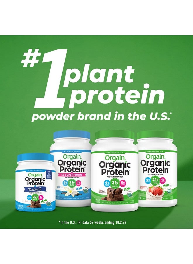 Orgain مسحوق بروتين نباتي عضوي بزبدة الفول السوداني 21 جرامًا من البروتين النباتي منخفض الكربوهيدرات الصافية غير مشتق من الألبان خالٍ من الغلوتين / اللاكتوز بدون إضافة سكر خالٍ من الصويا كوشير نونجمو 2.03 رطل - Image 5