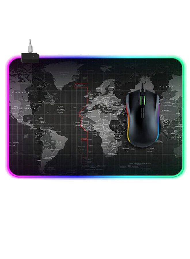 NIBEMINENT Colourful RGB Luminous Mousepad Black/Grey