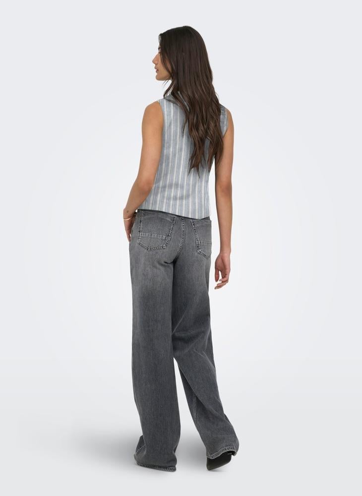 ONLY Onlgoa S/L Linen  Waistcoat - Image 2