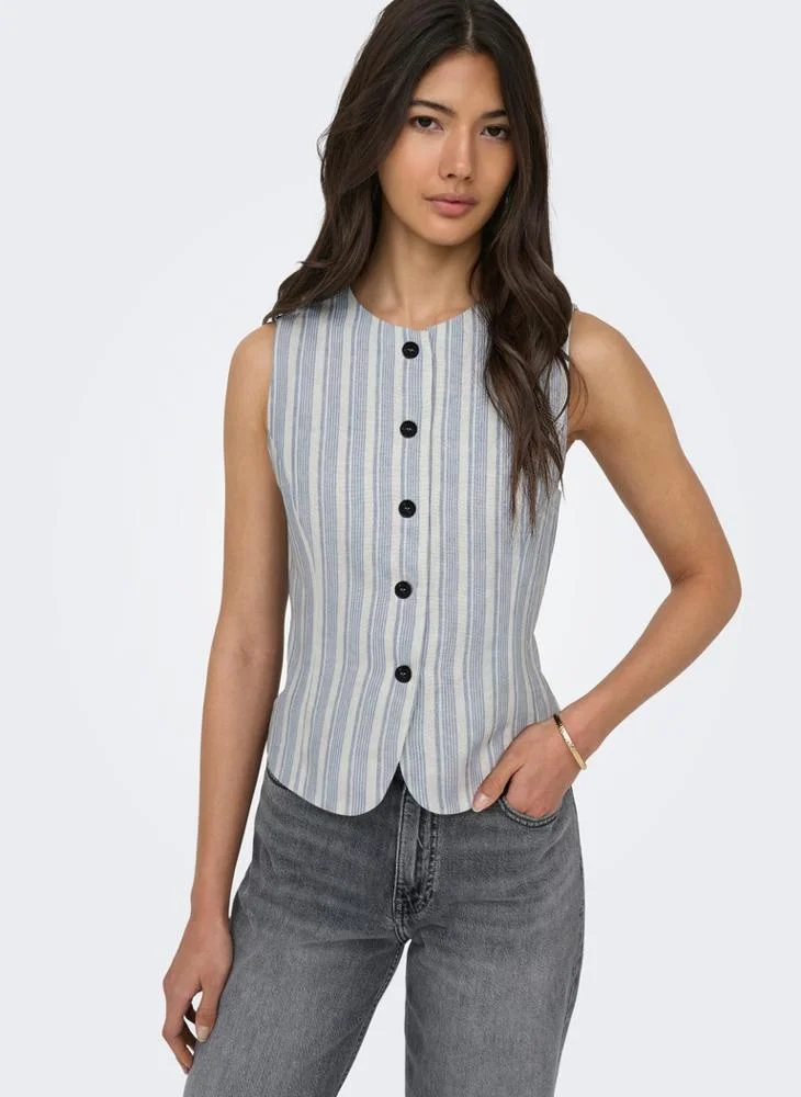 Only Onlgoa S/L Linen  Waistcoat