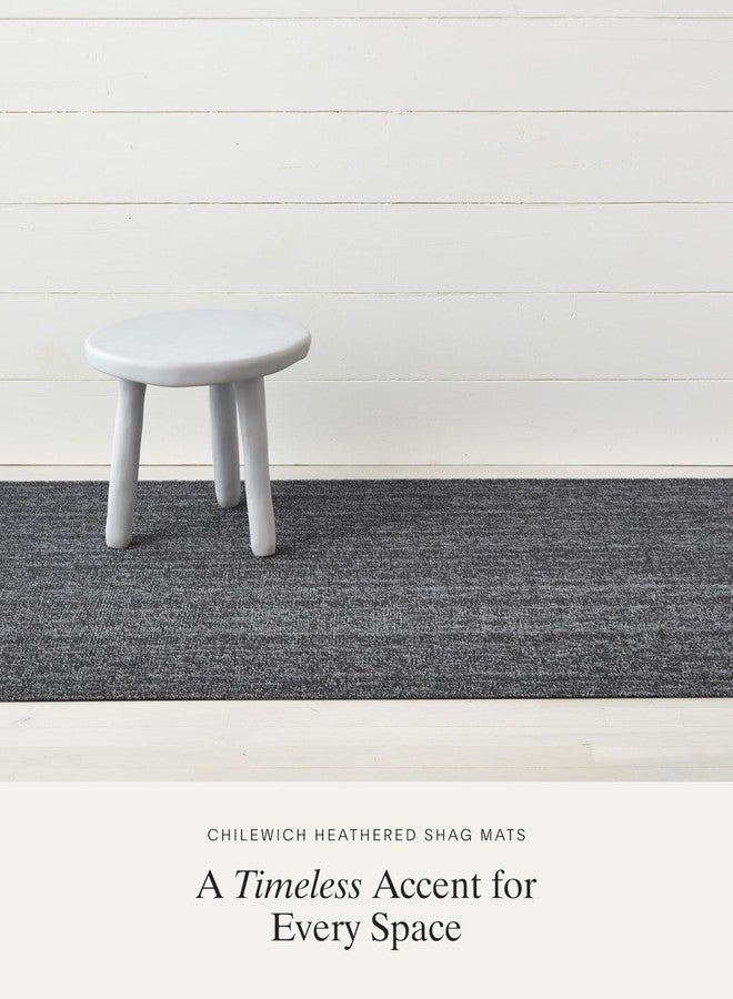 Chilewich Heathered Shag Mat - Premium Indoor/Outdoor Doormat for Entryway, Bathroom, Patio, Kitchen - Waterproof Backing - Grey 1'6" x 2'4" (Rectangular) - Image 3