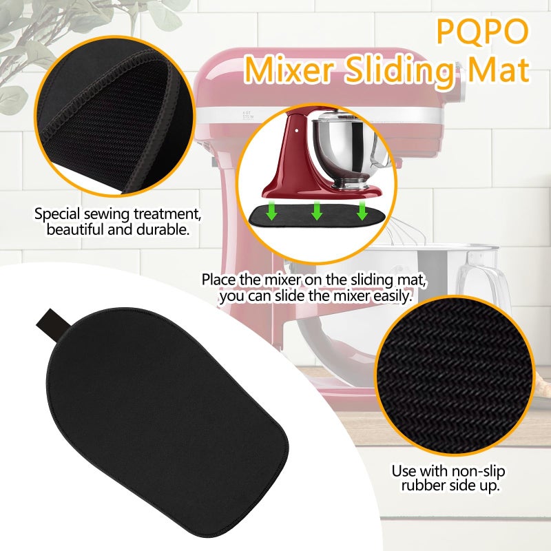 PQPO Mixer Sliding Mat Compatible with Kitchenaid 4.5-5 Quart Tilt-Head Stand Mixer, Slider Mat Compatible with 4.5 & 5 Quart Kitchenaid Mixer Accessories - Image 3