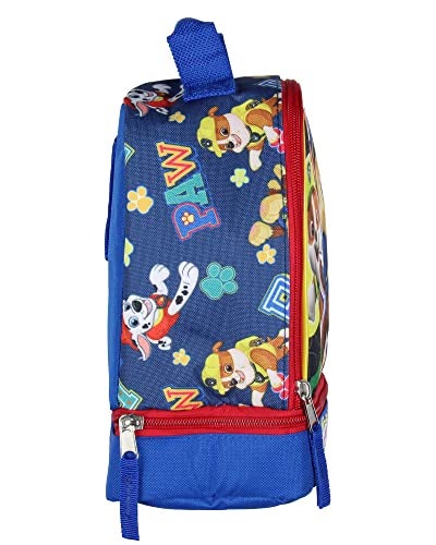 Bioworld Paw Patrol Lunch Box Skye Rubble Chase Marshall Insulated Dual Compartment Kids Lunch Bag Tote - Image 3