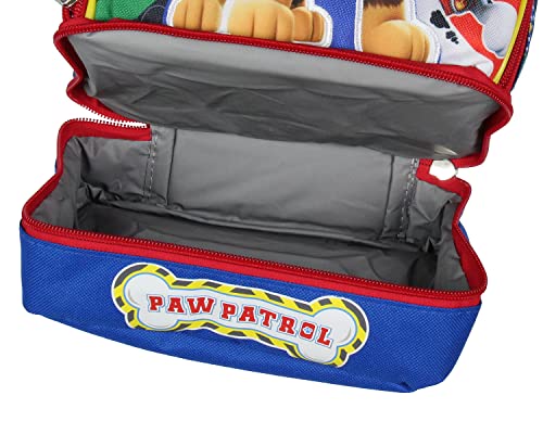 Bioworld Paw Patrol Lunch Box Skye Rubble Chase Marshall Insulated Dual Compartment Kids Lunch Bag Tote - Image 5