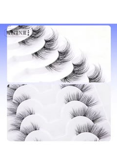 Generic Natural-Looking Cat Eye Lashes, 10 Pairs of 3D Faux Fur Lashes, Lightweight and Reusable False Eyelashes  - Image 3