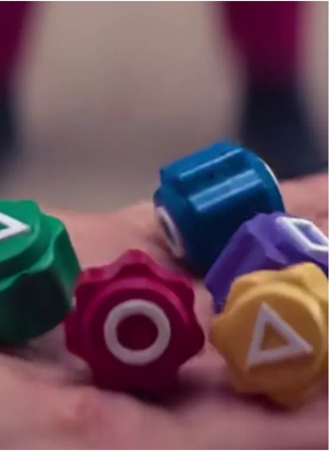 FLOWING - Gonggi Board Game : Squid Game Season 2 Edition Korean Traditional Play Game 5Pcs  Jack Stone Pebbles Squid Game Edition Gong-Gi - Image 1