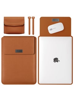 Generic For Lenovo Air14 Inch For Iphone 13 For Huawei For Xiaomi 15.616 Non-magnetic Laptop Inner Bag Factory-Color:Light Brown-Applicable Models:13inch / 14inch Neutral (Will Be Shipped On The Same Day)  - Image 1