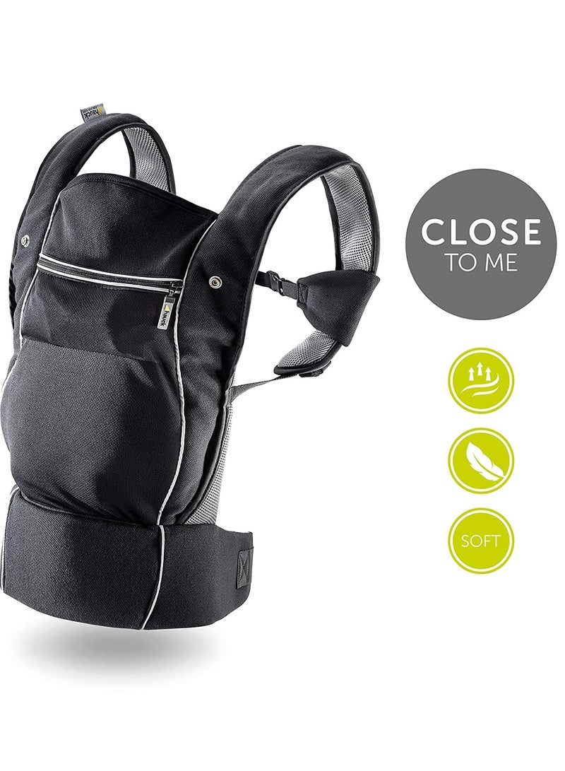 hauck Ergonomic Baby Carrier - Close To Me, 0M+, Upto 12 Kg, Black - Image 2