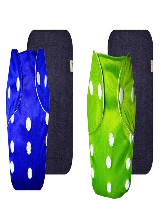 Dumbledo Lite Cloth Diaper with Black Insert (Pack of 2) | Soft & Gentle | 6-Layer Absorbent Pad | Travel Friendly | Perfect for Indian Summers | 3 Months - 2 Years | Unisex Baby - Image 1