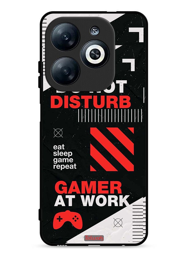 Tolwak Infinix Smart 8 4G Protective Case Cover Do Not Disturb Gamer At Work - Image 1