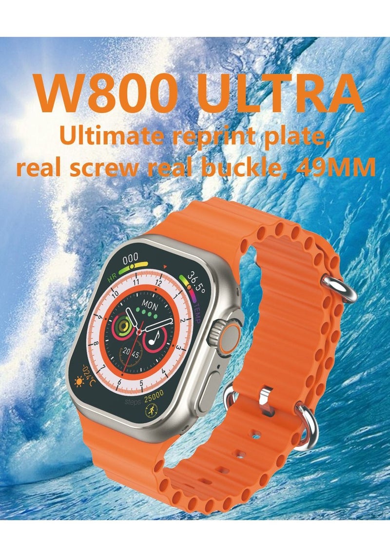 AROAQ - W800 Ultra  Personalized Smartwatch 2.05 Inch Screen Display 380mAh Battery AI Assistance Feature Bluetooth Calling Wireless Charging  Smart Watch - Image 1