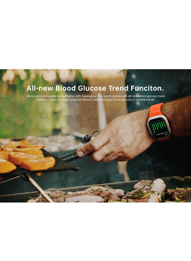 AROAQ - W800 Ultra  Personalized Smartwatch 2.05 Inch Screen Display 380mAh Battery AI Assistance Feature Bluetooth Calling Wireless Charging  Smart Watch - Image 1