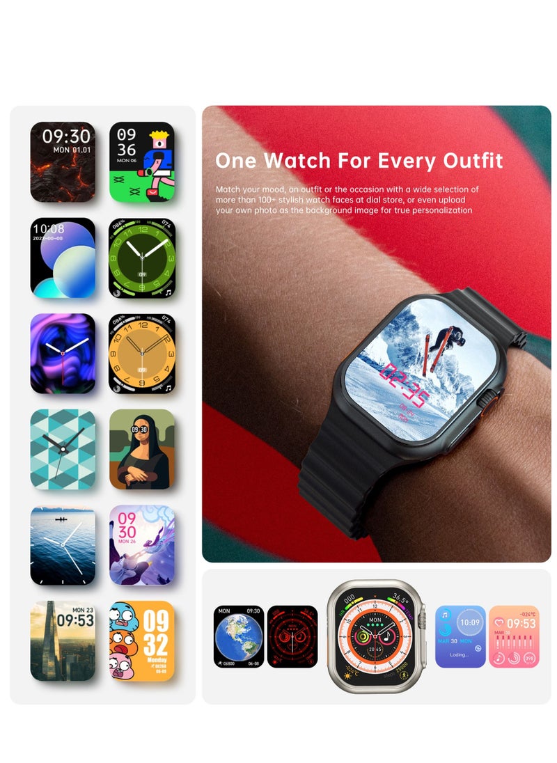 AROAQ - W800 Ultra  Personalized Smartwatch 2.05 Inch Screen Display 380mAh Battery AI Assistance Feature Bluetooth Calling Wireless Charging  Smart Watch - Image 1
