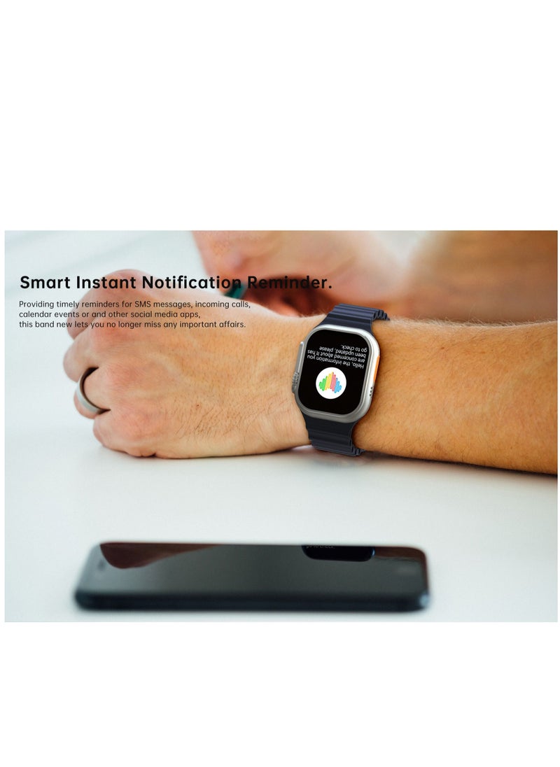 AROAQ - W800 Ultra  Personalized Smartwatch 2.05 Inch Screen Display 380mAh Battery AI Assistance Feature Bluetooth Calling Wireless Charging  Smart Watch - Image 1