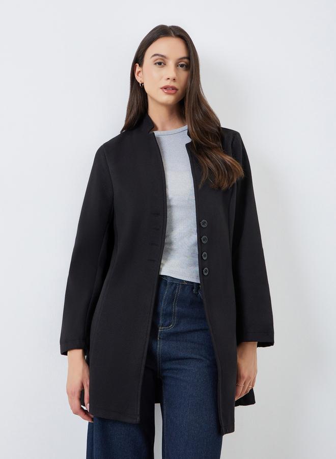 Take Two Women Solid Fitted Long Sleeve Jacket - Image 1