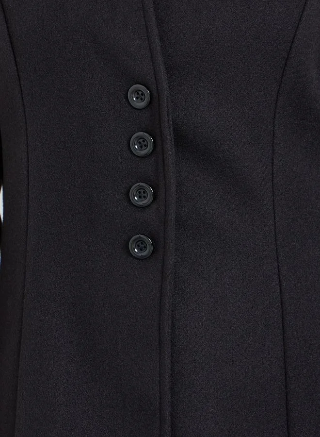 تايك تو جاكيت نسائي سادة ضيق بأكمام طويلة