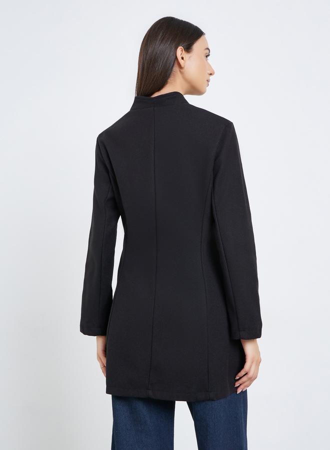 Take Two Women Solid Fitted Long Sleeve Jacket - Image 5