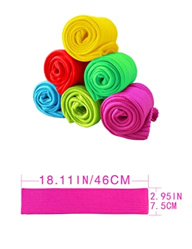 v28 Women Winter 80s Eighty's Warm Leg Warmers Knitted Long Socks, 2(Green+Rose) - Image 5