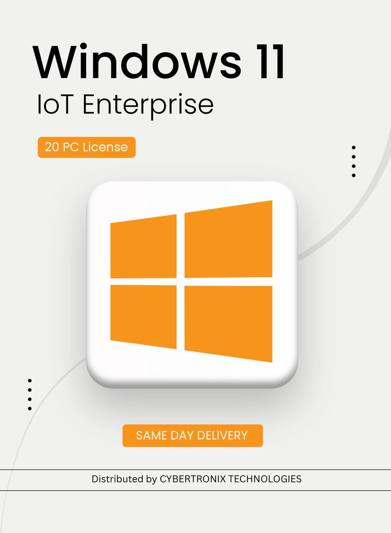 Windows Microsoft Windows 11 IoT Enterprise | 20 PC License | Digital License | SAME DAY DELIVERY