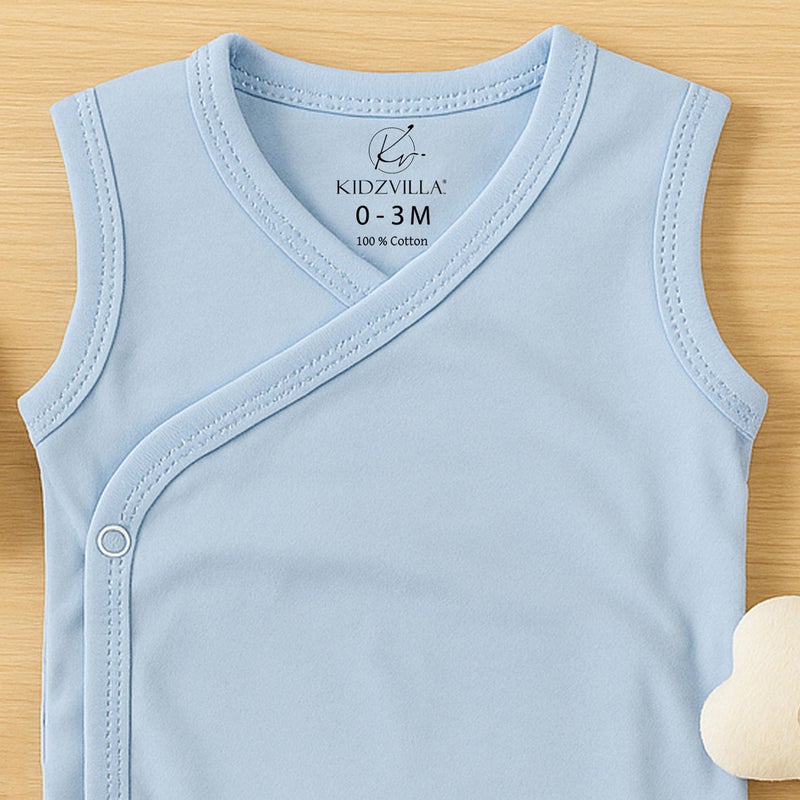 Kidzvilla Baby Wrap Bodysuit (Sleeveless) 96013 - Image 2